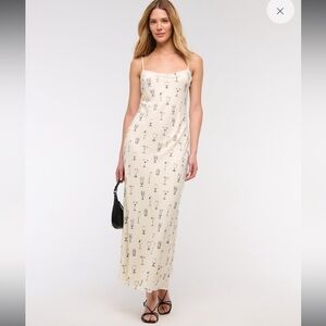 Abercrombie Slip Maxi Dress in cocktail pattern
